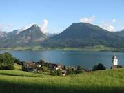 on shanks's pony through the Salzkammergut Wolfgangsee