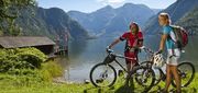 by electric bike through the Salzkammergut Wolfgangsee